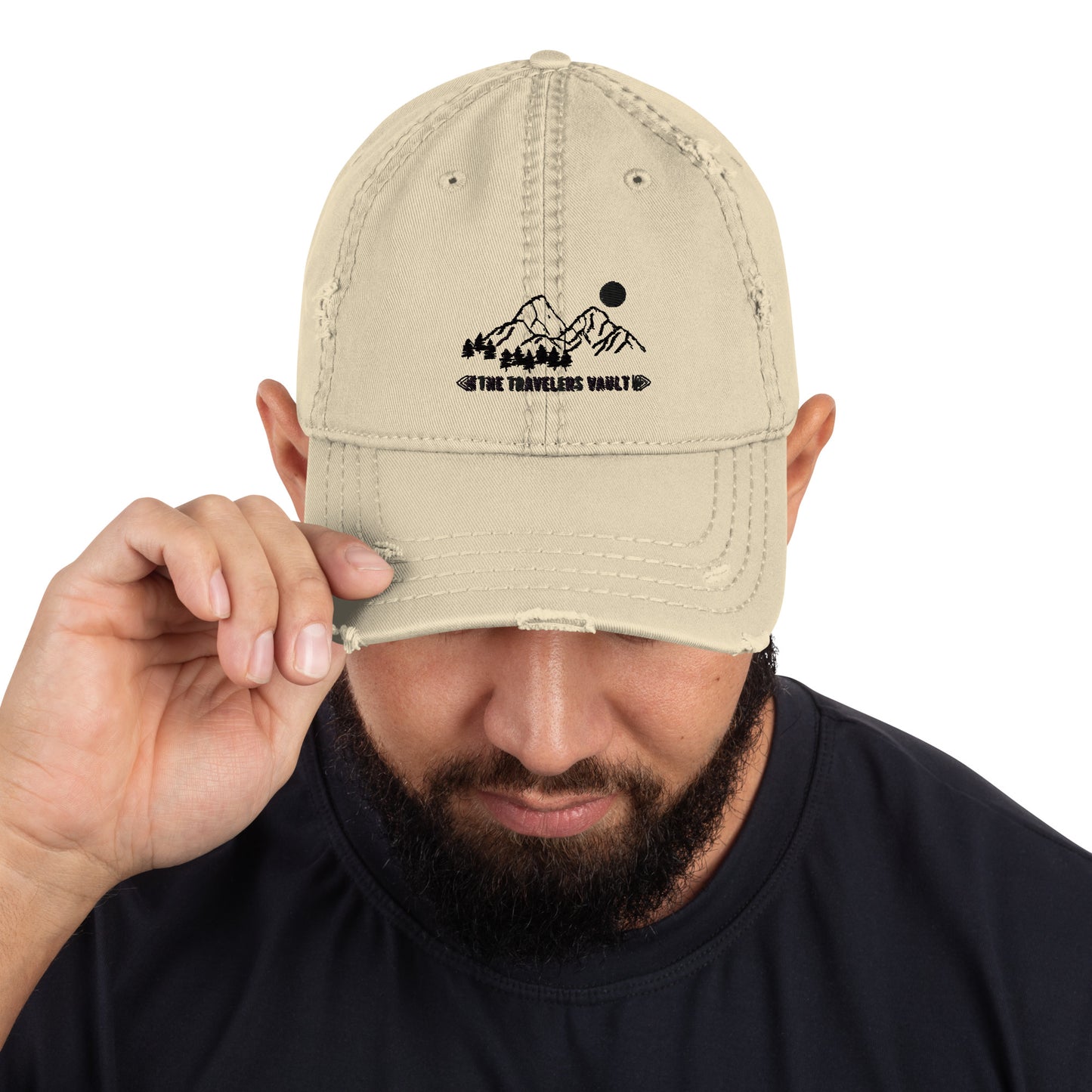 Distressed Khaki Hat