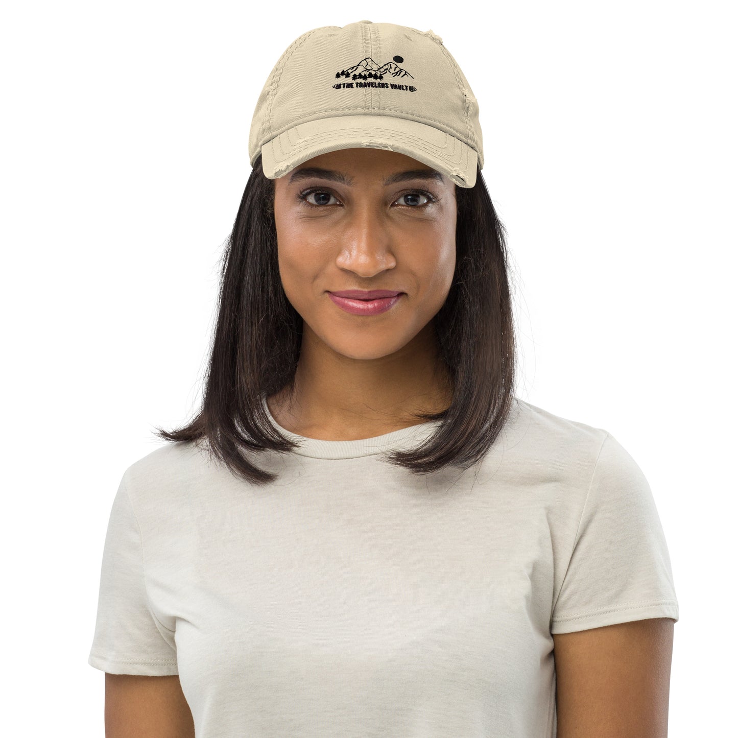 Distressed Khaki Hat