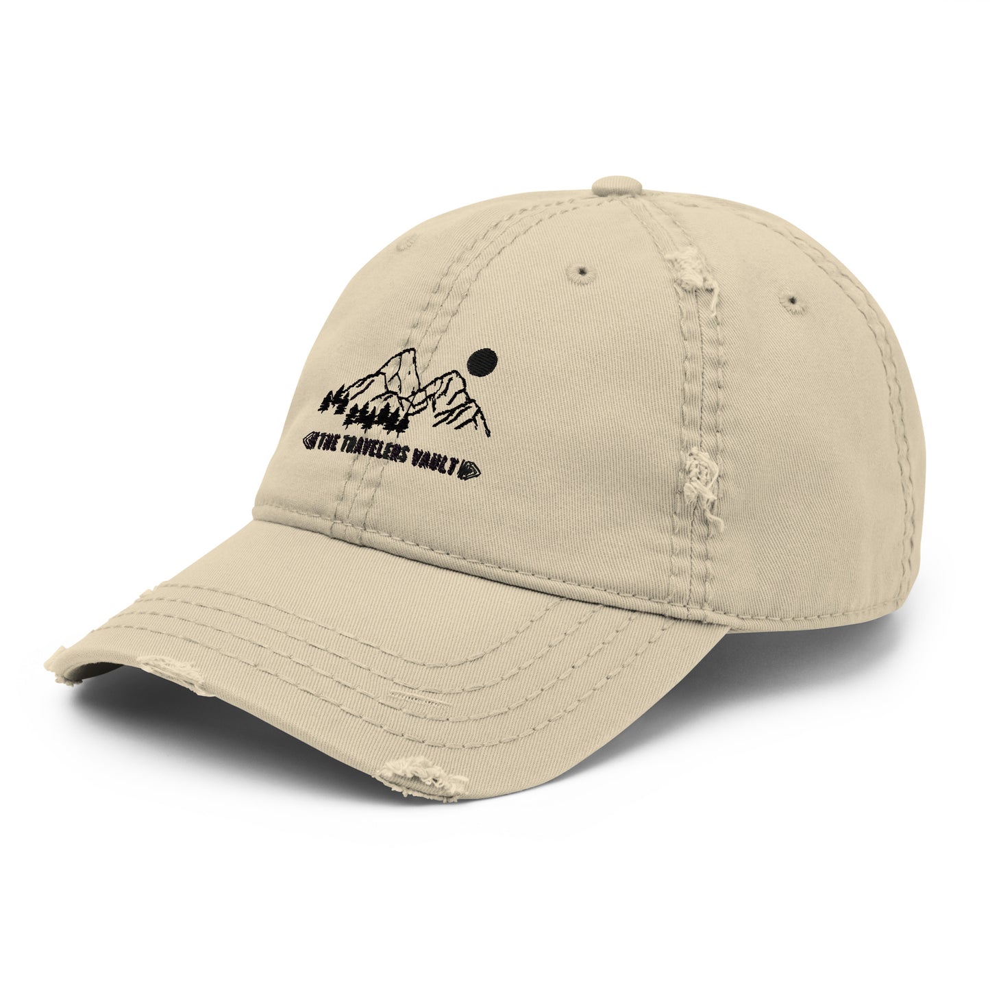 Distressed Khaki Hat