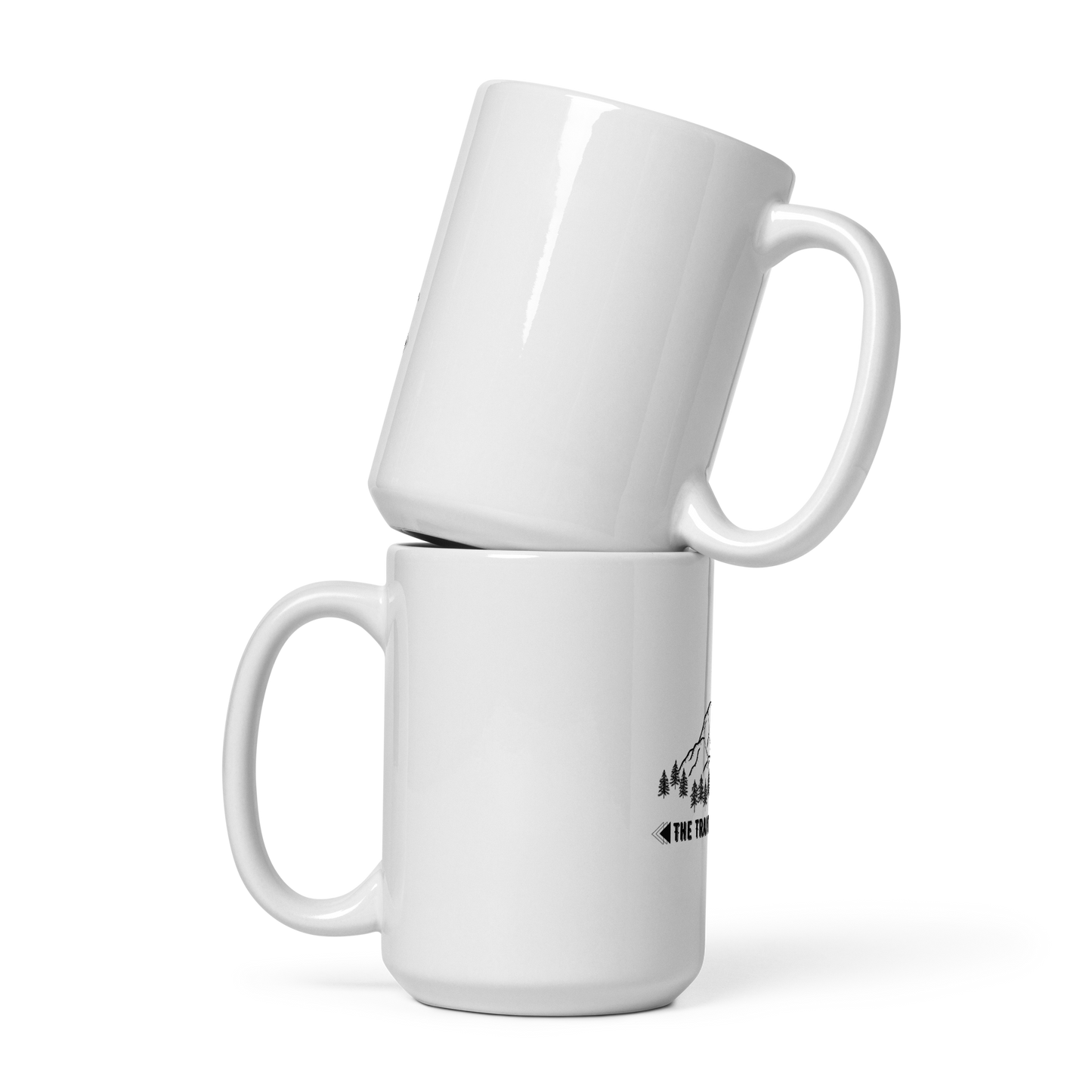 White glossy mug