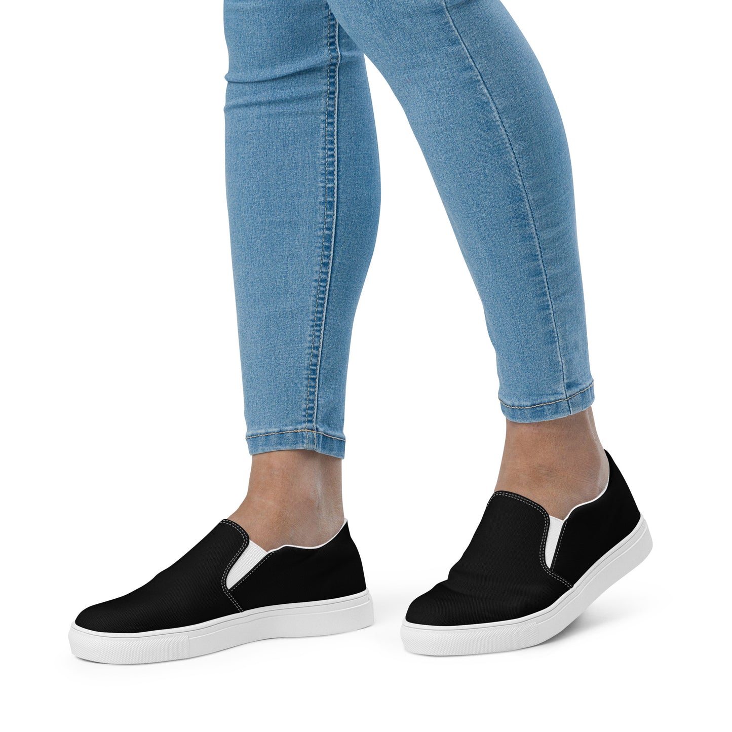 Slip-on canvas shoes BLK & WHT